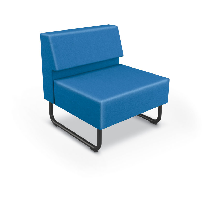 Chaise longue sans accoudoirs Akt, Bleu