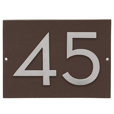 Floating 1-Line Wall Address Plaque