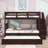 Disdier Kids Twin Over Twin Bunk Bed with Trundle-447099034