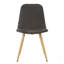 Chaise de salle à manger GILA avec pieds de transfert de chaleur, ensemble de 2, chaise