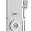 Shower Panel System, 6 Shower Modes, LED & Display Shower Panel Tower, Rainfall, Waterfall, 4 Body Massage Jets, Tub Spout, Handheld Shower Head 59" Hose, Stainless Steel Wall-Mounted Shower Set