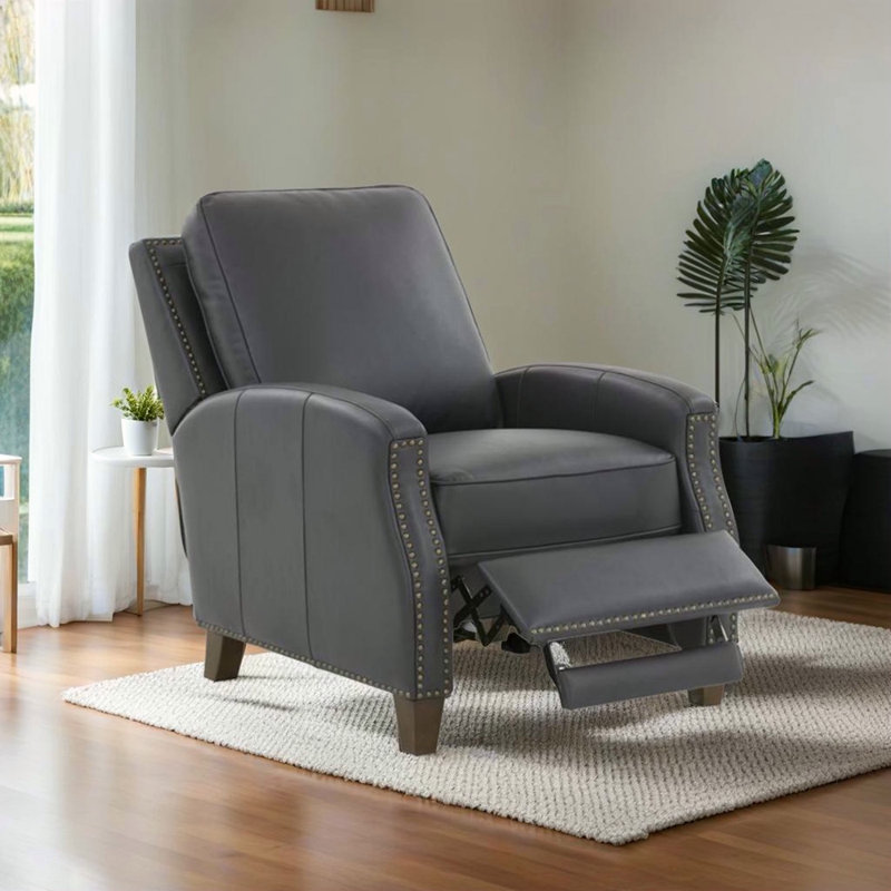 Fauteuil inclinable en similicuir, Bleu