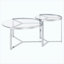 Ensemble de tables basses gigognes 2 pièces Modern Modern