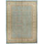 19 tapis turc bleu et brun clair Oushak