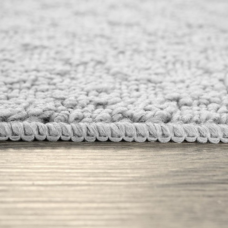 Ensemble de tapis touffetés argentés Tansu