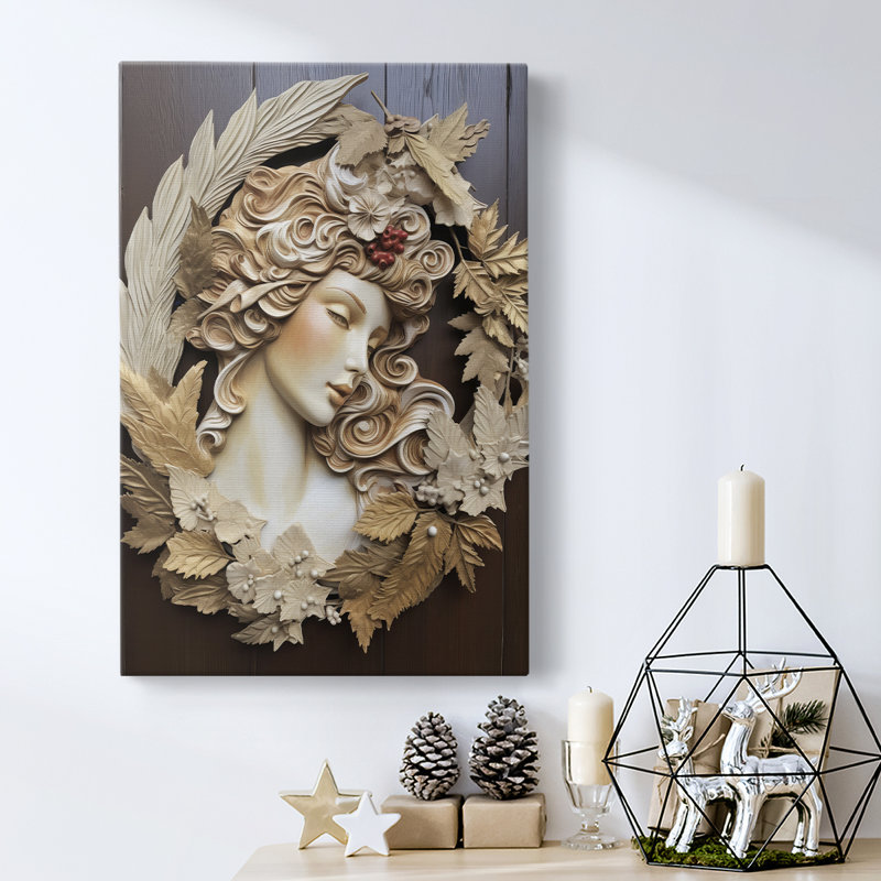 Art des Fêtes de Noël - Toile tendue avec châssis DL XXVI, H 18 po x l 12 po