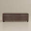 Banc ottoman de rangement rectangulaire contemporain de 122 cm de large, recouvert de cuir végane et doté d'un couvercle relevable et d'une mousse haute densité.-410956585