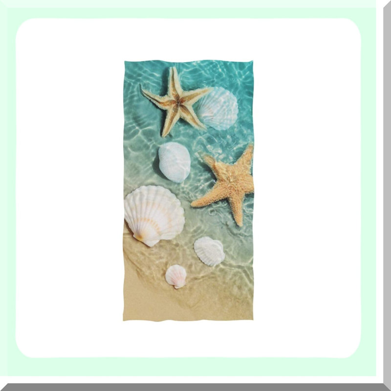 Coastal Bliss Hand Towels - Soft, Absorbent Towels for Hotel, Bathroom, Gym - 30 x 15
