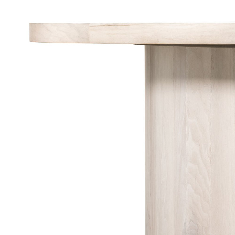 Hudson Round Walnut Wood Dining Table