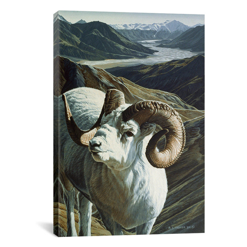« warrior » par reproduction de photo sur toile tendue Ron Parker, H 12 po x l 8 po x P 0,75 po