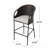 Outdoor 31" PE Rattan Barstools With Waterproof Cushions, Set Of 2, Multibrown