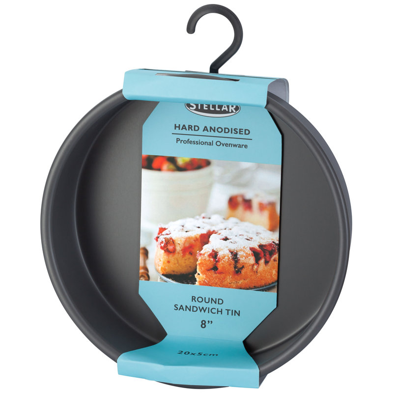 Stellar Stellar Hard Anodised Classic Cake Pan, 20.3cm