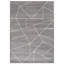 Tapis à rayures géométriques contemporain brun / ivoire Rambo-100078645