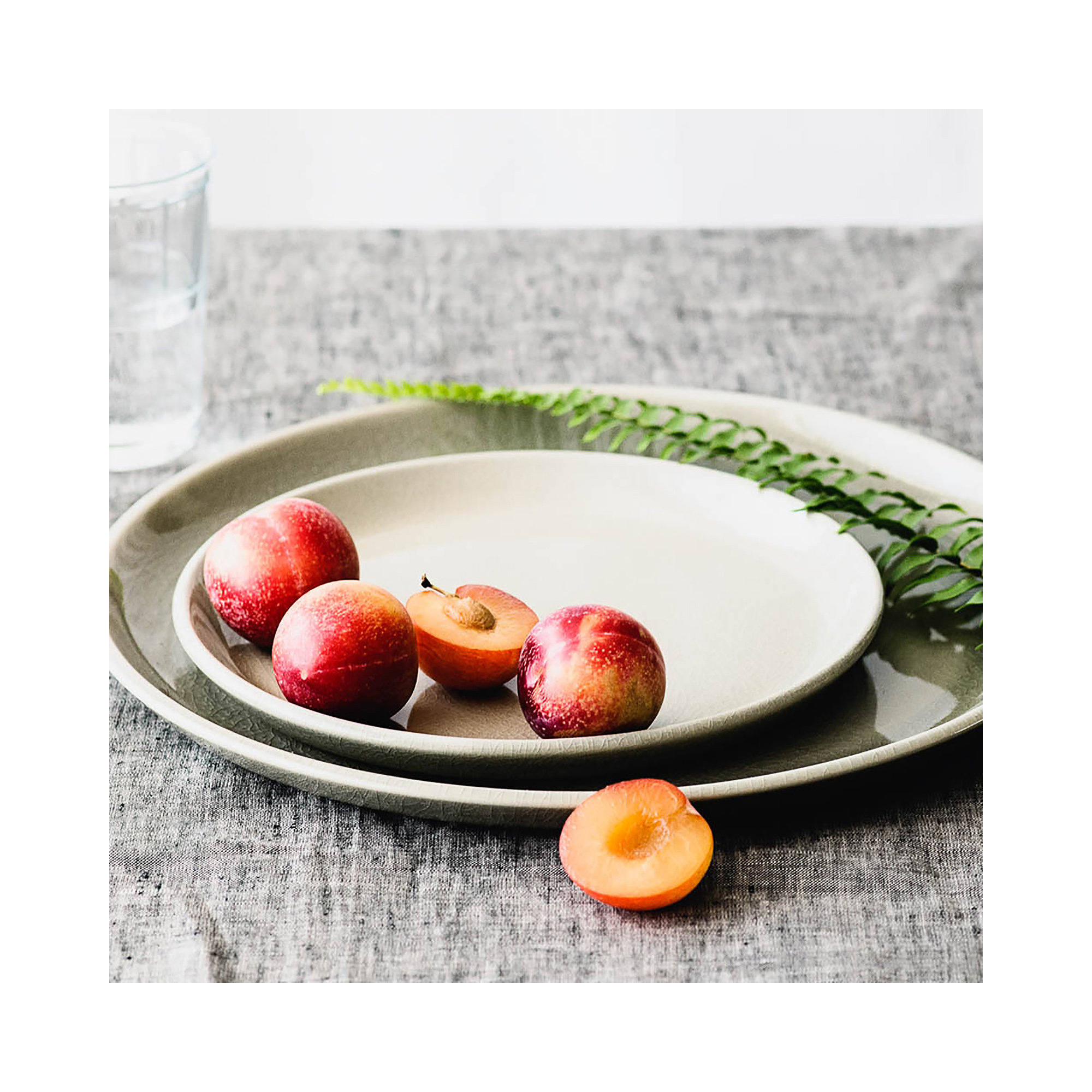 Borgen Dessert Plate, Muslin