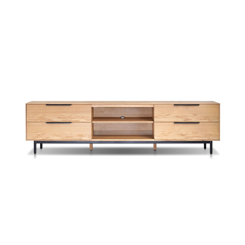 Console de téléviseur 76 po Ellis, Naturel