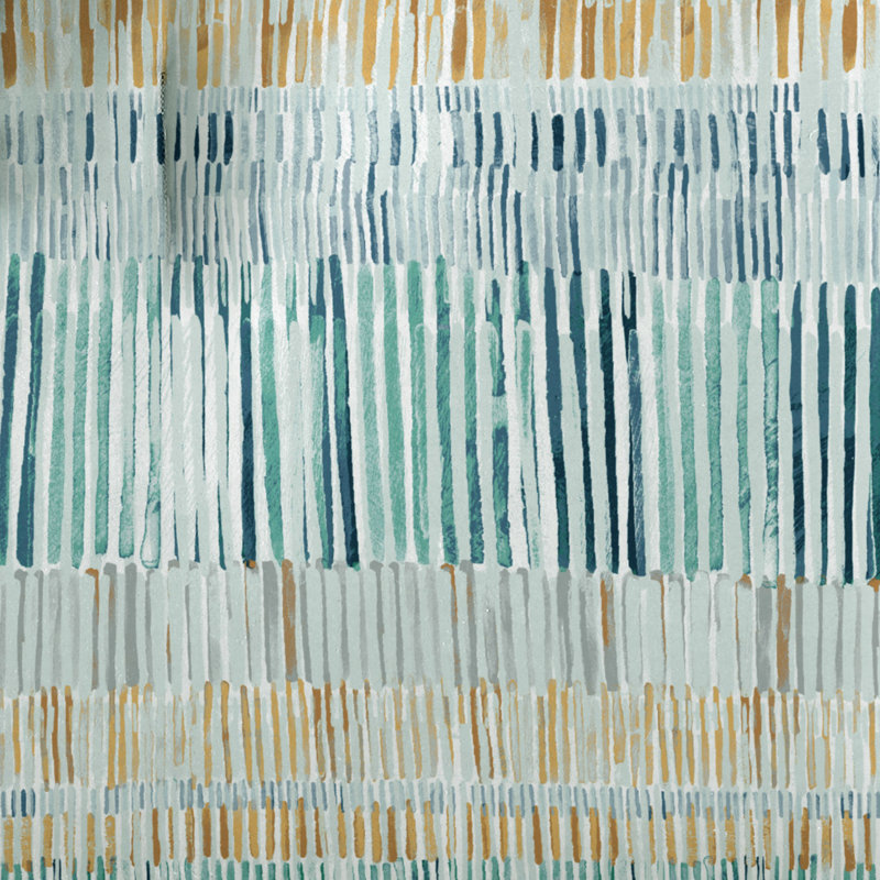 Ensemble d'édredon réversible 3 pièces en coton bleu / ocre, Édredon très grand et 2 taies décoratives