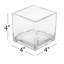 Vase de table carrée en verre cube Cilegon-131255028-131255030