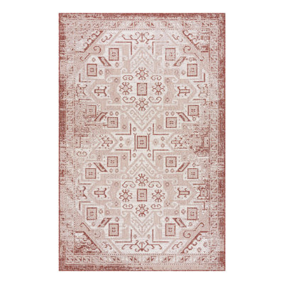 Tapis intérieur / extérieur bleu Allexis Southwestern