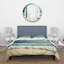 Blue Waves Breaking On The Beach - Ensemble de housse de couette nautique et côtier - Polyester en microfibre-66399433