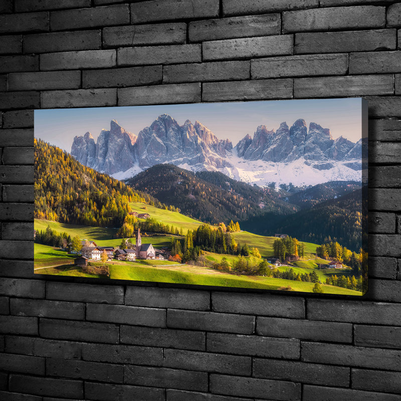 Panorama Of The Mountains - Wrapped Canvas Print