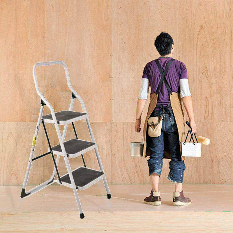 3 - Step Steel Lightweight Folding Small Step Ladder