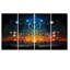 Heaven’s Sacred Bloom - Art mural abstrait paysage 4 pièces-106425581