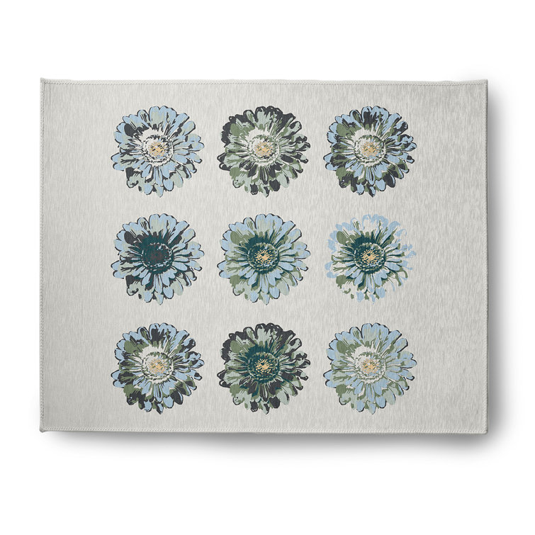 Chenille Floral Indoor Rug