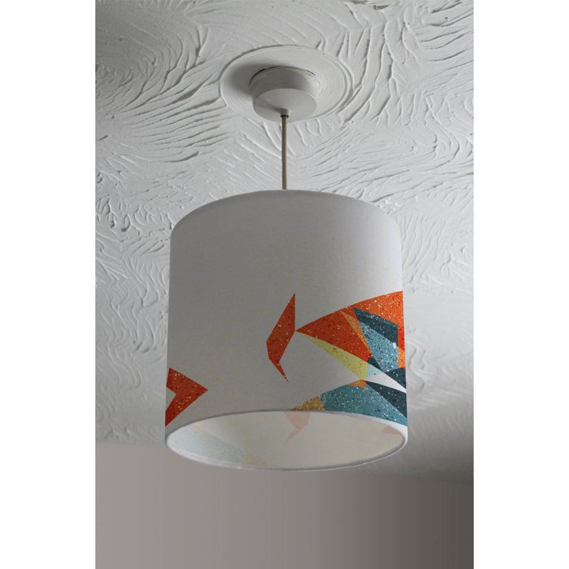 Cotton Drum Lamp Shade ( Uno ), 22cm H x 25cm W x 25cm D