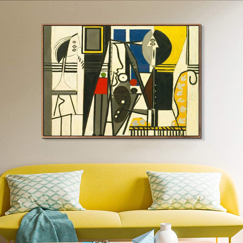 Reproduction de giclée sur toile encadrée par Pablo Picasso, art mural, salon, décorations de bureau à domicile