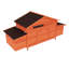 Outdoor Wooden Chicken Coop With 2 Nesting Compartments And -Range Doors, Leakproof Tray, - Construction, Predator-Secure Locking System, Ventilated Space, Easy Access Point, Comfortable Perch For