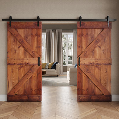Porte de grange coulissante double K Series