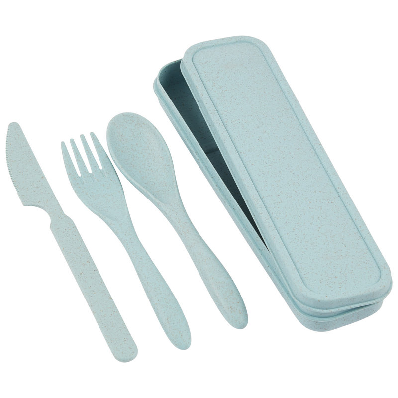 Aimey-Louise 4 Piece Cutlery Set, Service for 1, Blue