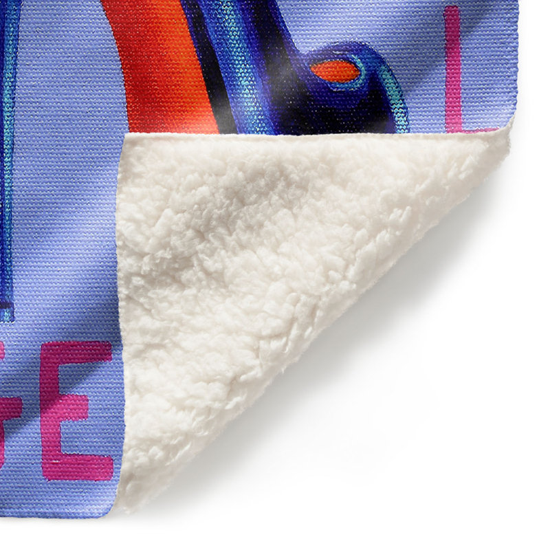 Couverture sherpa doux à chaussures paris burlesque, l 51 po x L 60 po