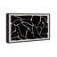 Abstrait motif girafe noir et blanc abstrait - reproduction sur toile flottante-188618261-188618258
