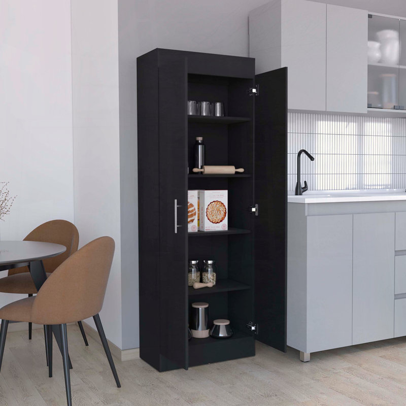 Armoire garde-manger 2 portesépalais, Black
