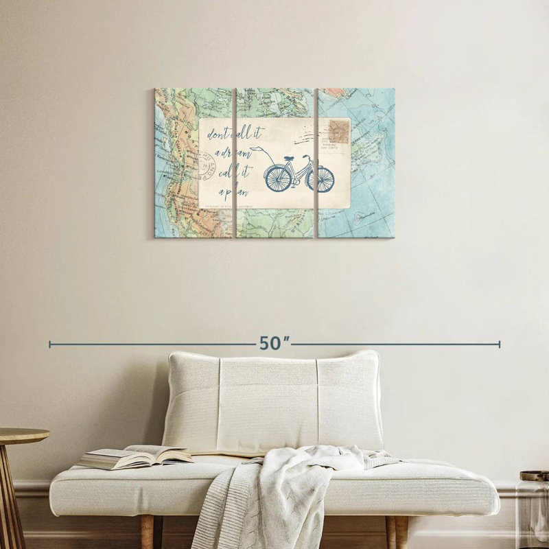 Travel Posts I, 20" H x 33" W