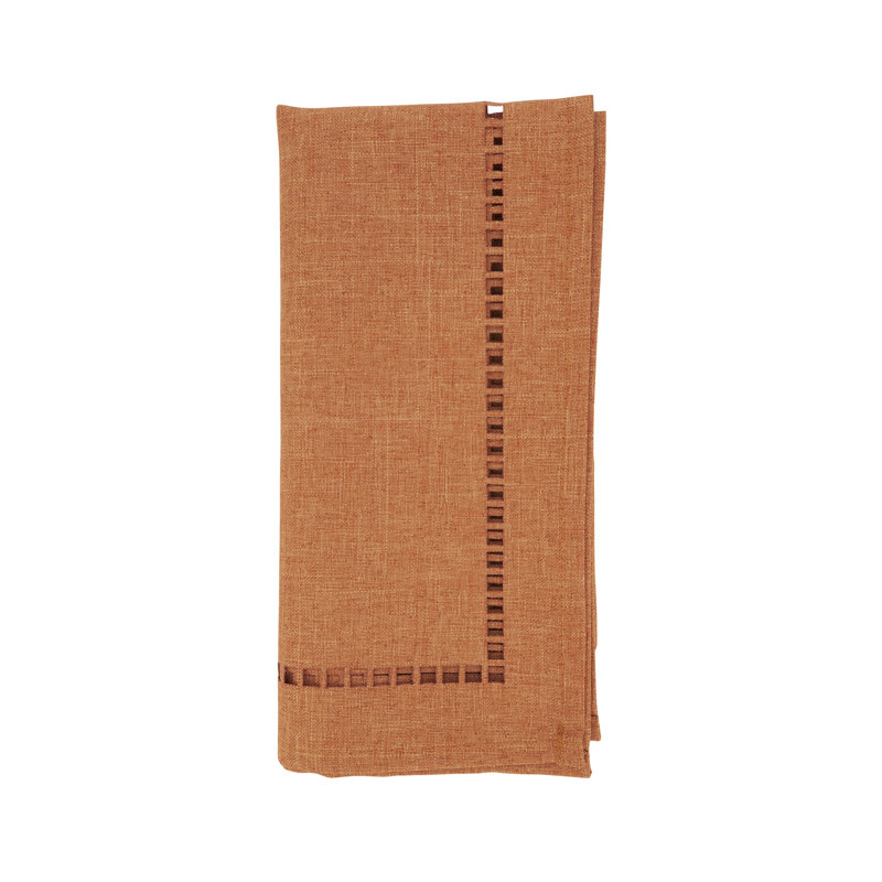 Laser-Cut Hemstitch Napkin (Set of 4), Orange