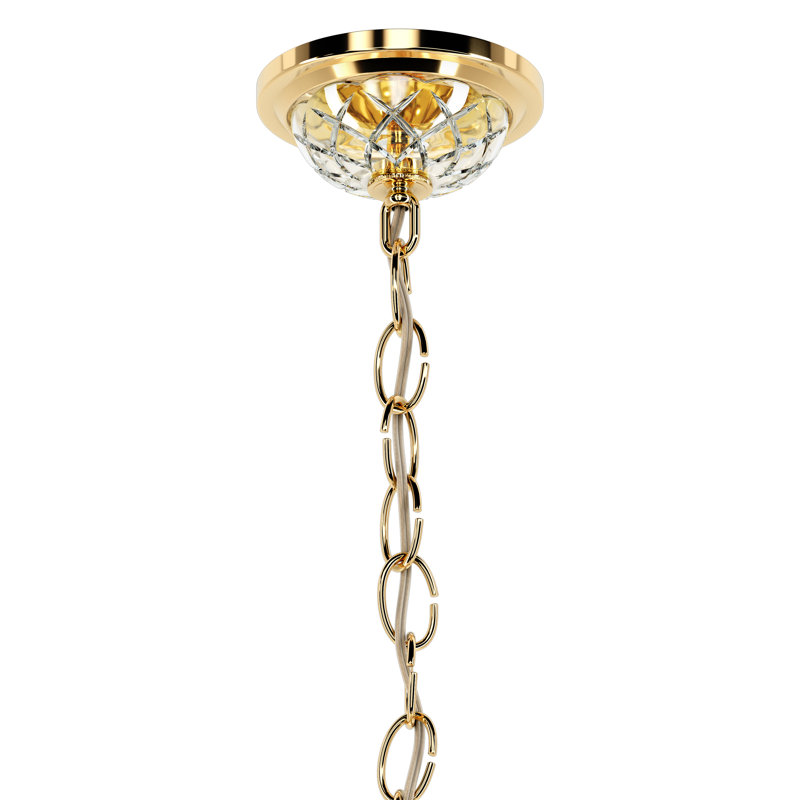 Century 8 - Light Candle Style Chandelier, Aurelia, Heritage Handcut Crystal Clear