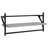 vidaXL Wall Shelf Set with Bars Storage Display Shelf 4 Piece Engineered Wood