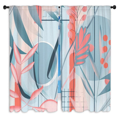Paire de rideaux obscurcissant en polyester Rithwik