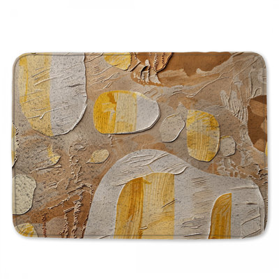 Tapis de bain à formes abstraites
