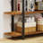 83"H X 41"W Vintage Industrial Etagere Bookcase For Living Room, Office, Kitchen