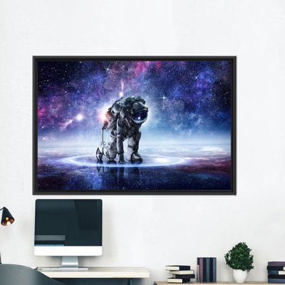 «Astronaut Landing View», art mural sur toile - Décoration de cuisine parfaite pour les amoureux de l'espace