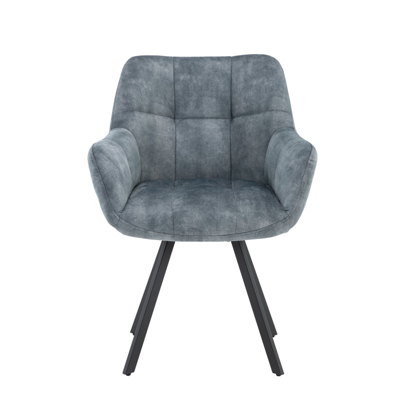 Basanti 48cm H Fabric Upholstered Armchair, Stone Blue