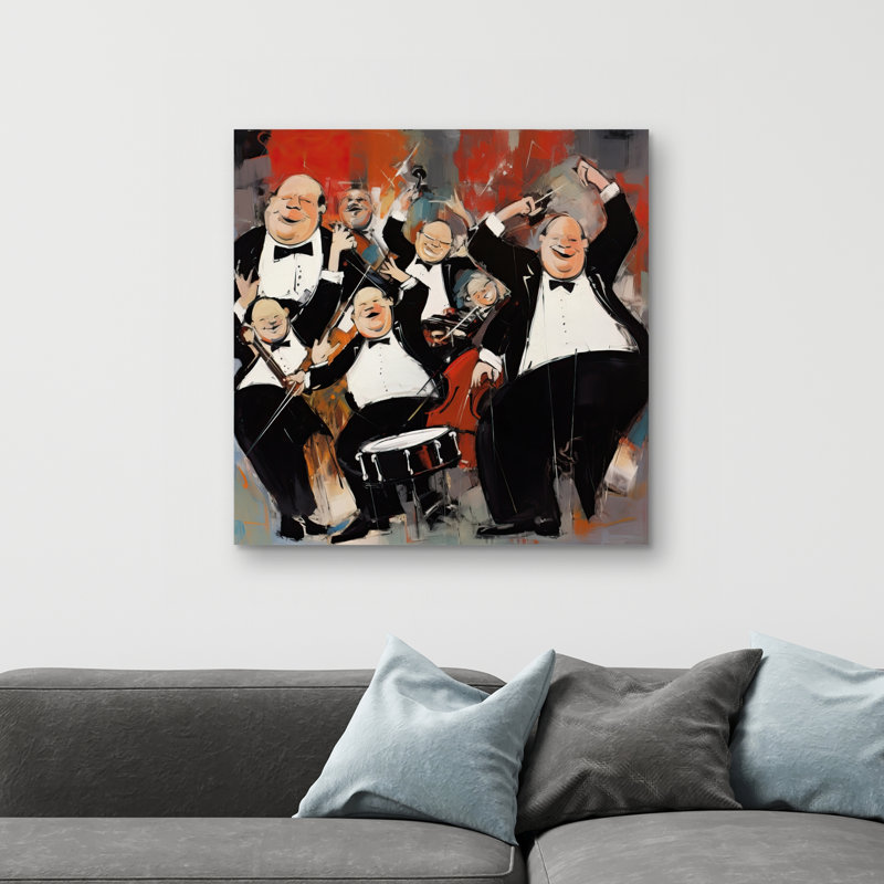 Lively dance - 32"x32" art on canvas