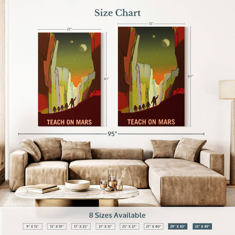 Oberle Mars Explorers Wanted Poster III, 48" H x 32" W