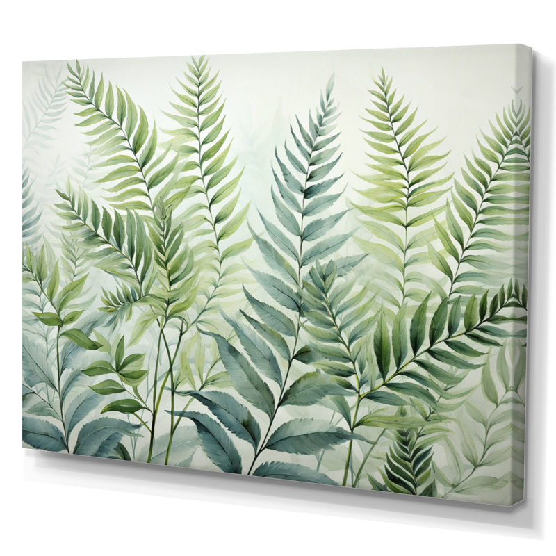 " Ferns Enchanting Ferns III ", H 16 po x l 32 po x P 1 po, Toile tendue