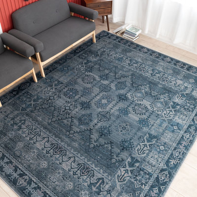 Tapis traditionnels pour chambre Baola - bleu