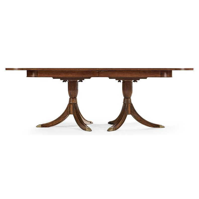 Buckingham Extendable Dining Table, 48" W x 88" L, Medium Antique Mahogany