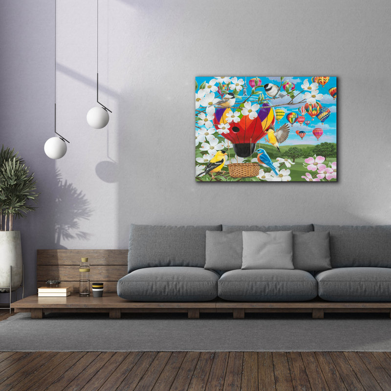 «Fancy Fliers» par William Vanderdasson, art mural sur toile, H 40 po x l 54 po x P 1,5 po